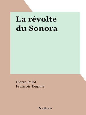 cover image of La révolte du Sonora